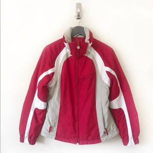 NILS Red and Gray Puffer Jacket